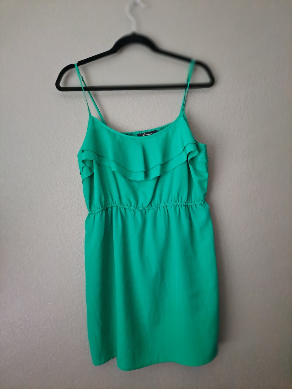 Short Green Ruffle Dress
